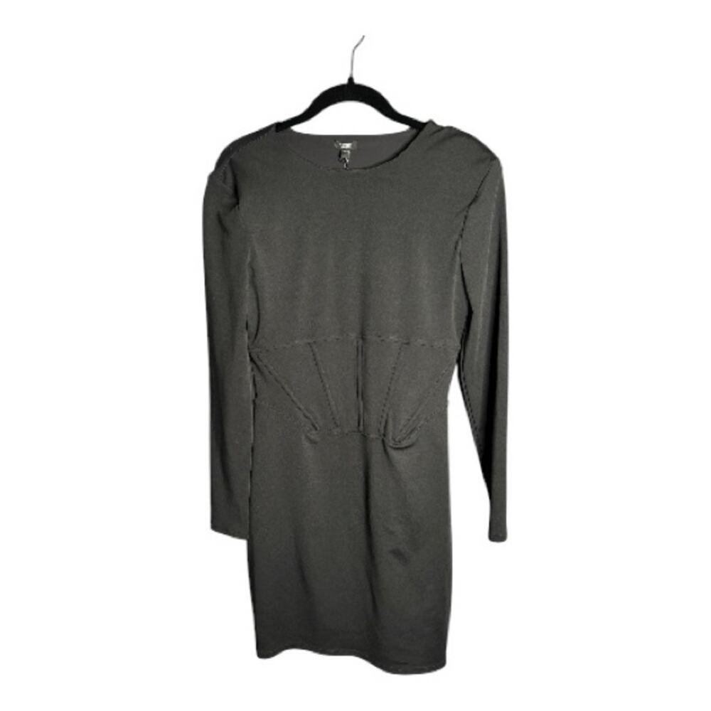 Express Black Long Sleeve Bodycon Mini Dress Small